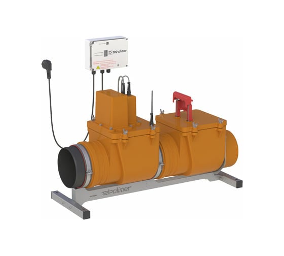 Изображение товара Канализационный затвор с электроприводом Татполимер ТП-85.160-КЗЭ DN160 51587