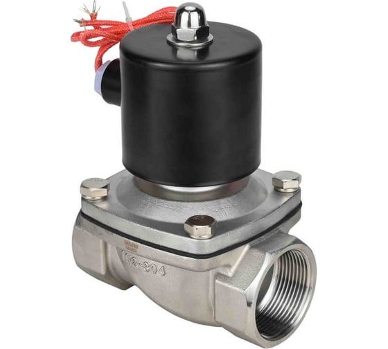 Изображение товара Клапан электромагнитный DN.ru VS2W-101E-NC Ду25 Ру10 двухходовой, сталь, EPDM, 220В AC D130-01259
