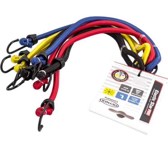 Изображение товара Резинка-паук для крепления багажа Heyner усиленная 80 см, 4 шт. 881100