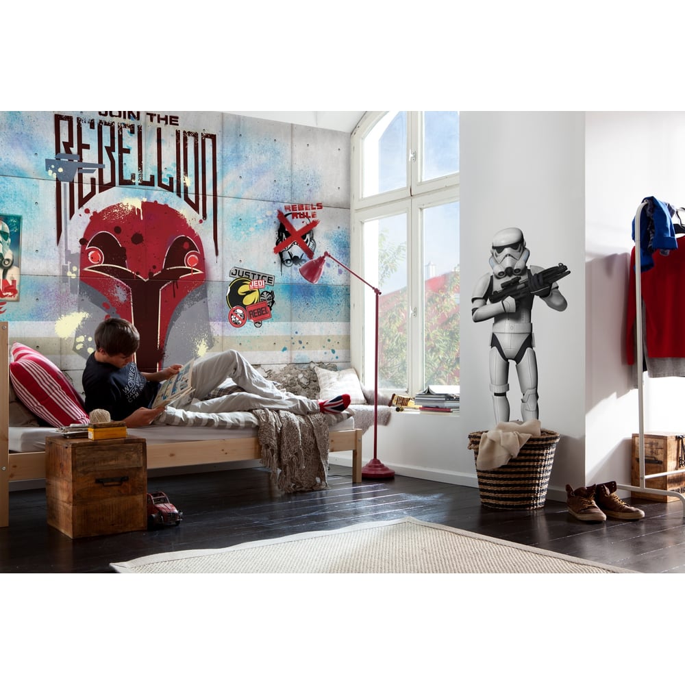Изображение товара Фотообои бумажные Komar Disney ЗВЕЗДНЫЕ ВОЙНЫ Стена Повстанцев 368x254 см