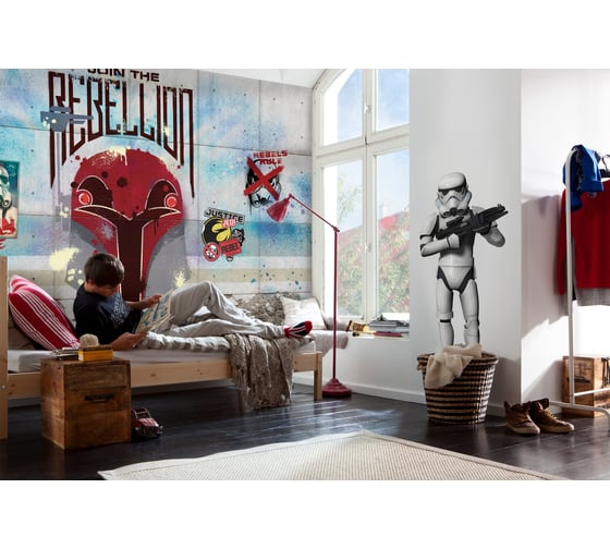 Изображение товара Фотообои бумажные Komar Disney "ЗВЕЗДНЫЕ ВОЙНЫ Стена Повстанцев" 368x254 см 8-485