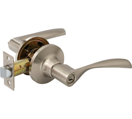 Изображение товара Ручка-защёлка VETTORE a8023 bk sn, поворотник-заглушка, сатин 20130