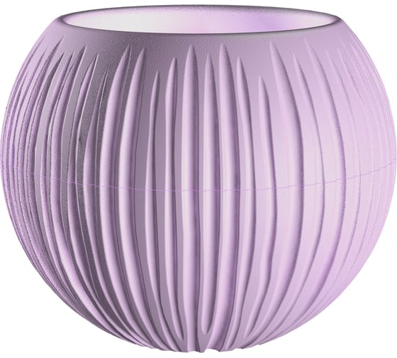 Изображение товара Кашпо bmc КШ-9634 Сфера диаметр 13.5 см, высота 16 см, 1.7 л, лавандовый сорбет 067471