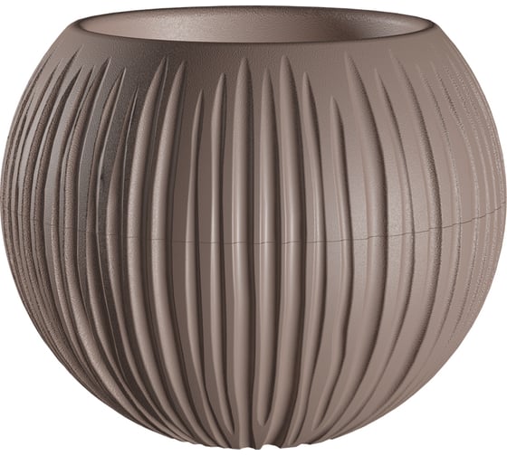 Изображение товара Кашпо bmc КШ-9636 Сфера диаметр 13.5 см, высота 16 см, 1.7 л, мокачино 067472