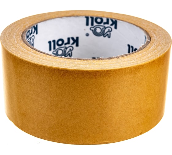 Изображение товара Двусторонняя клейкая лента KROLL полипропилен pp, 48 мм х 25 м 4607190404197