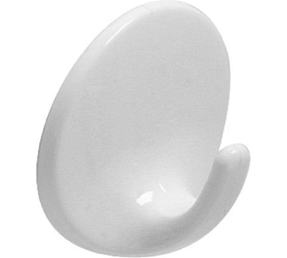 Изображение товара Самоклеящийся крючок Amig пластик, белый, 2 шт. в дисплее 207-30x21 BL 207-30х21 BL