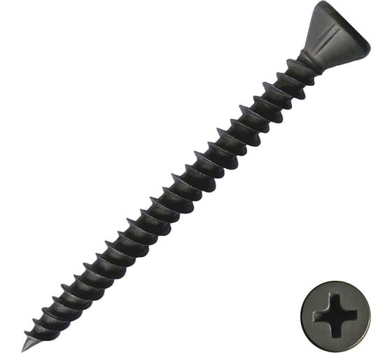 Изображение товара Саморез Rizzel для крепления ГВЛ-листов 3,9x45 фосфатированный 600 шт 00-00464241