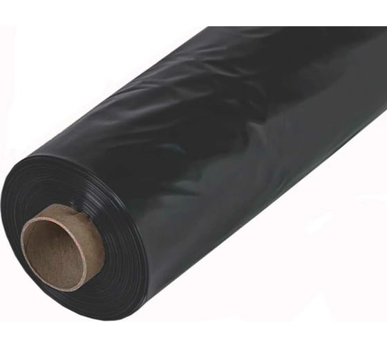 Изображение товара Техническая полиэтиленовая пленка Izoway черная, рукав 7/200 мкм, 1500 мм, 100 м 18776