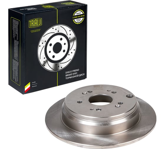 Изображение товара Диск тормозной TRIALLI для автомобилей Honda CR-V (06-) задний d=302 окрашенный (2 шт.) DF 230117