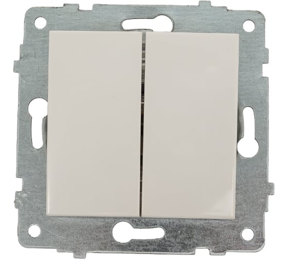 Изображение товара 2-клавишный механизм выключателя OVIVO белый, 600-000201-202