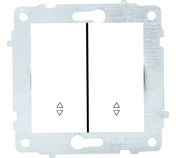 Изображение товара 2-клавишный механизм проходного выключателя OVIVO белый, 600-000201-211