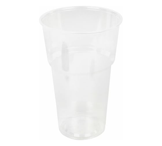 Изображение товара Одноразовый прозрачный стакан LAIMA Бюджет 500 мл, 50 шт, полипропилен 608022