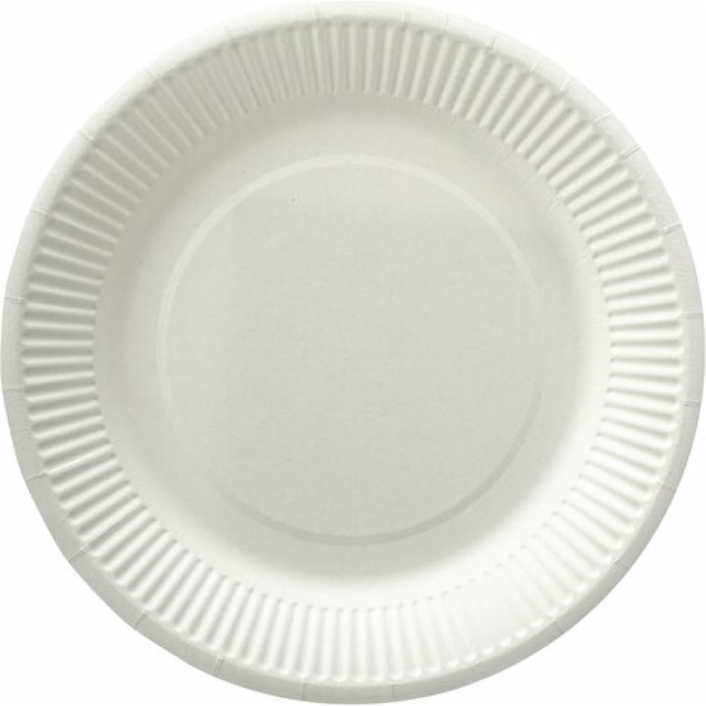 Одноразовая бумажная тарелка LAIMA тарелка одноразовая для десерта 6 шт 170 мл юпласт юнаб2028