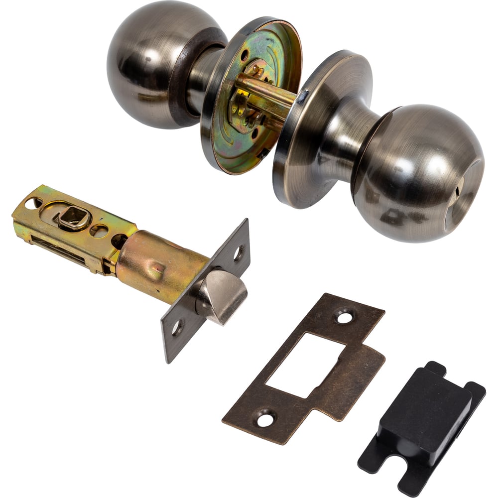 Изображение товара Ручка-кноб PALIDORE Arsenal 607 AB BK бронза межкомнатная дверь