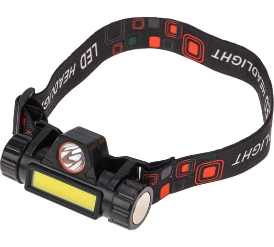 Изображение товара Налобный аккумуляторный поворотный фонарь REXANT с магнитом, дальний и ближний свет, li-ion, 75-7839