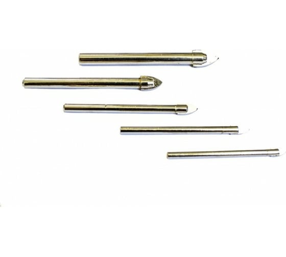 Изображение товара Набор сверел по стеклу и плитке 5 шт ROCKFORCE RF-372S5(49315)