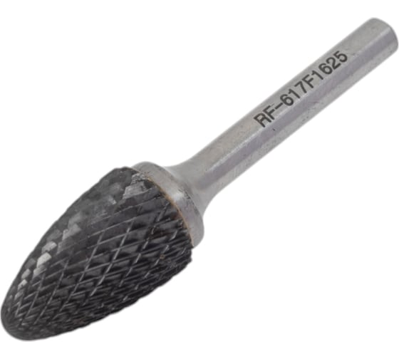 Изображение товара Шарошка коническая скругленная по металлу, в пластиковом футляре Rockforce RF-617F1625 RF-617F1625(49346)