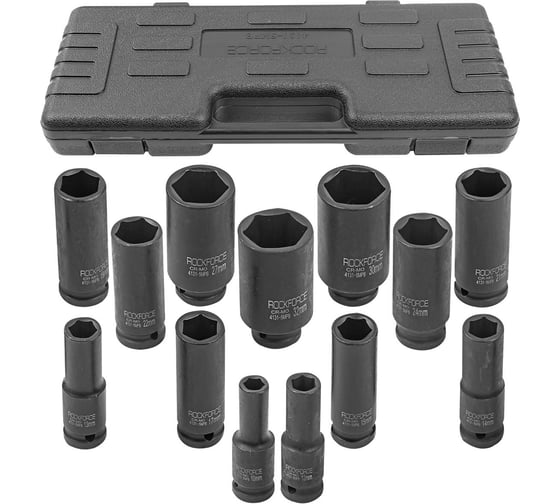 Изображение товара Набор головок ударных 13 шт. ROCKFORCE RF-4131-5MPB(50992)