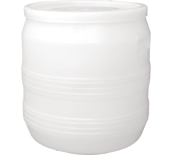 Изображение товара Бочка Тара.ру п/э 35 л, с крышкой, белая 00226