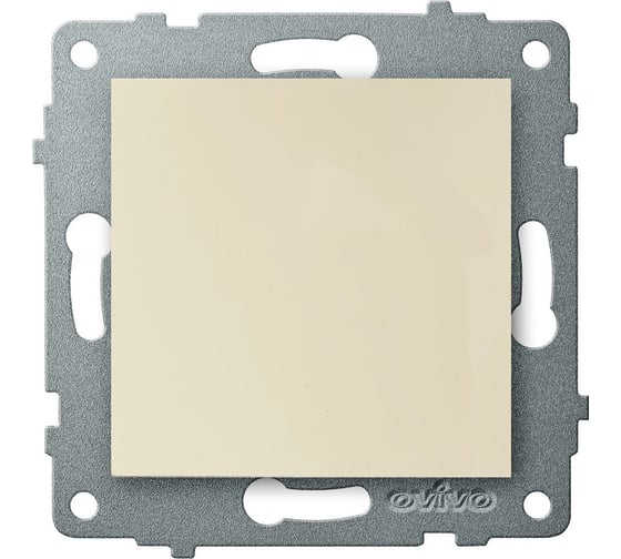 Изображение товара Механизм 1-клавишного выключателя OVIVO крем, 600-000202-200