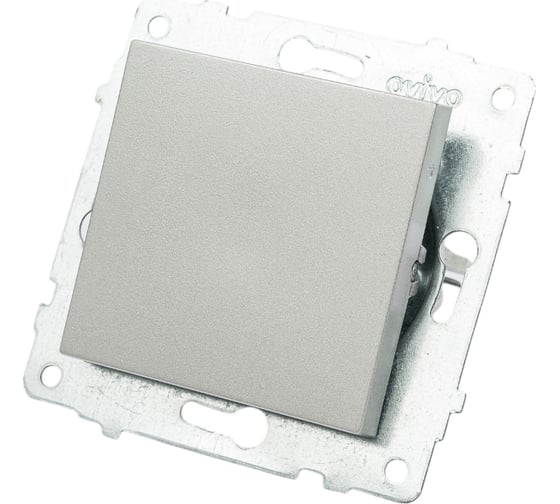 Изображение товара Механизм 1-клавишного выключателя OVIVO серебро, 600-000210-200