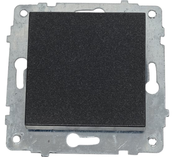 Изображение товара Механизм 1-клавишного выключателя OVIVO черный металлик, 600-000217-200