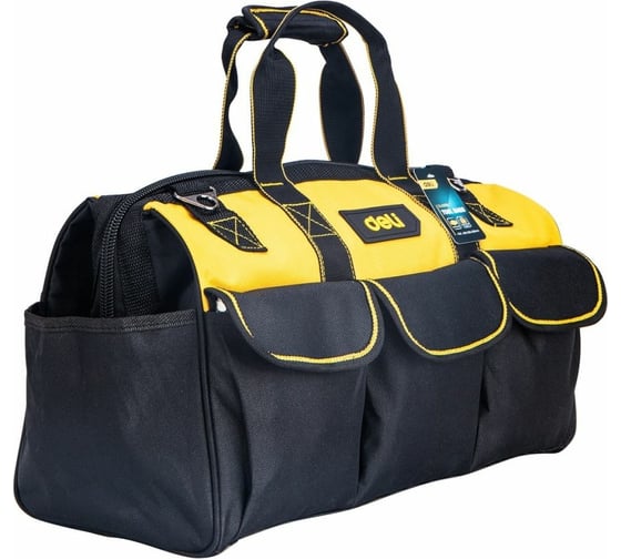 Изображение товара Сумка для инструментов DELI DL430118 430x200x290мм 14 карманов, водоотталкивающая ткань Oxford, плечевой ремень 98482