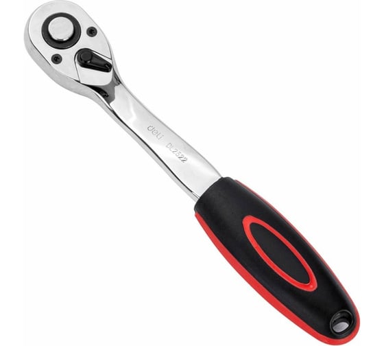 Изображение товара Ключ-трещотка DELI DL2522 1/2" 254 мм, 72 зуба, шестерня Cr-Mo, быстросъемная 104476