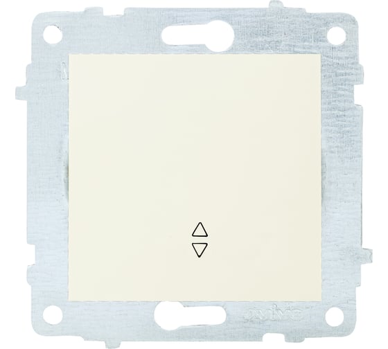 Изображение товара Механизм 1-клавишного проходного выключателя OVIVO крем, 600-000202-209