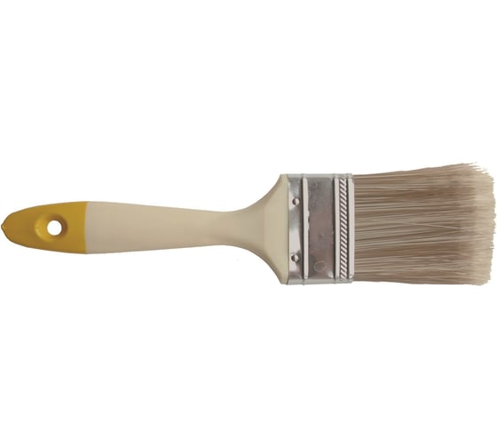 Изображение товара Плоская кисть 888 из искусственной щетины 4'' - 100 мм * 15 мм Аква 0121060
