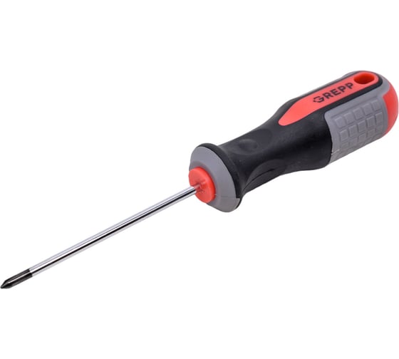 Изображение товара Крестовая отвертка GREPP PH0*75мм, CrV, 3х-компонентная рукоятка 201-013