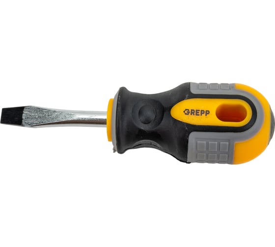 Изображение товара Шлицевая отвертка Ladina GREPP SL6*38мм, CrV, 3х-компонентная рукоятка 201-001