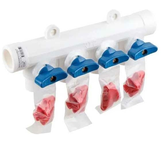 Изображение товара Коллектор с шаровым краном RTP универсальный PPR 25x20/4 28200