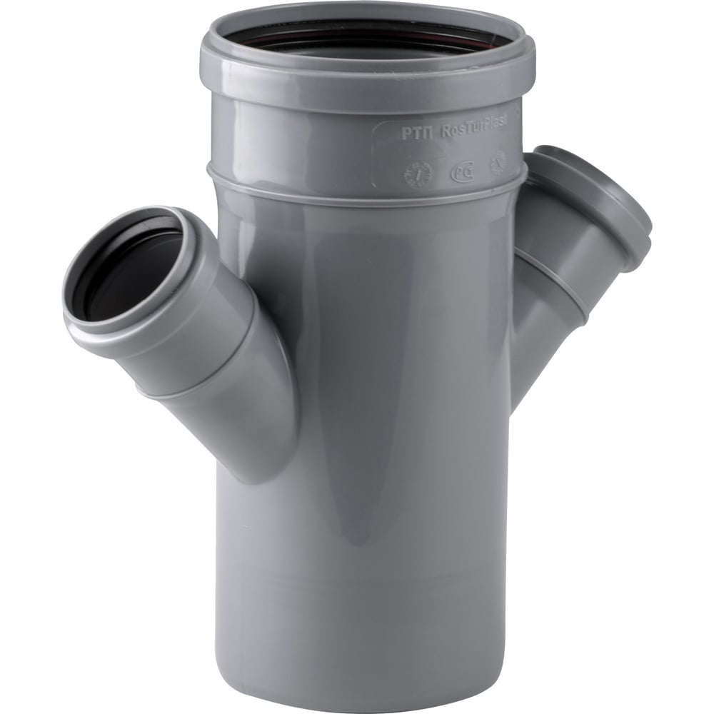 Изображение товара Одноплоскостная крестовина RTP ВК ПП 110/50/50x67 серый Г 33477 для внутренней канализации