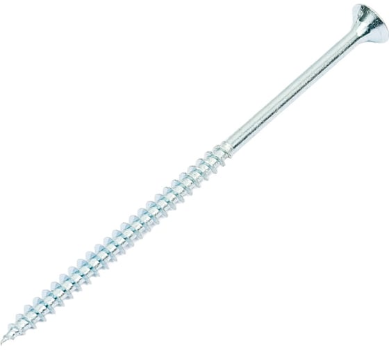 Изображение товара Саморез КРЕП-КОМП белый цинк, POZY, 6x120, 5 шт. бд6120мф