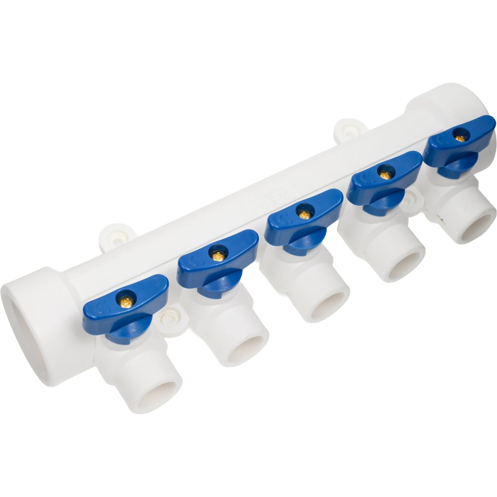 Изображение товара Коллектор с шаровым краном RTP универсальный PPR 40x20/5 белый