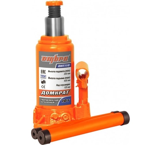 Изображение товара Гидравлический домкрат Ombra OHT110 10 т., 200-405 мм 55413