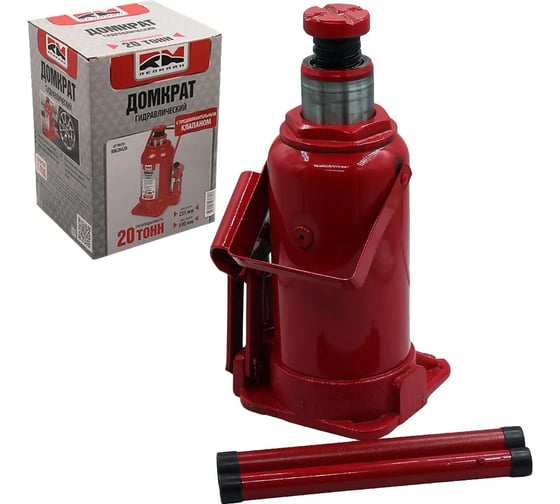Изображение товара Гидравлический домкрат REDMARK 20 т, с перепускным клапаном, высота мин/макс 235/440 мм RM20420