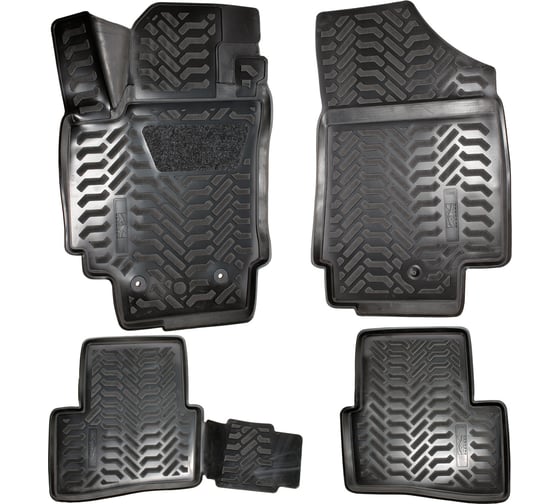 Изображение товара Коврики внутрисалонные REDMARK Hyundai Creta 2016 - к-т, 3D с подпятником, крепеж, полиуретан RM60671