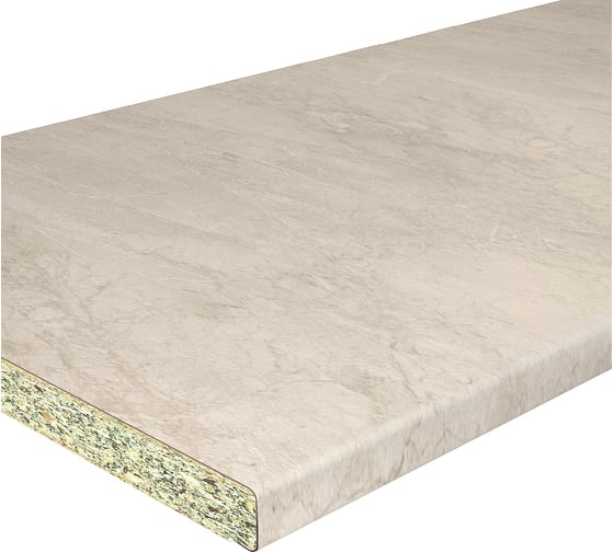 Изображение товара Влагостойкая столешница Союз 3050x600x38 мм, мрамор кремовый С963М