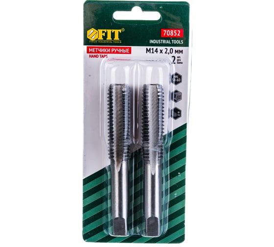 Изображение товара Метрические метчики 2 шт 14х2.0мм FIT IT 70852