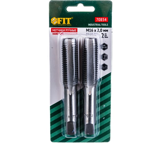 Изображение товара Метрические метчики 2 шт 16х2.0мм FIT IT 70854