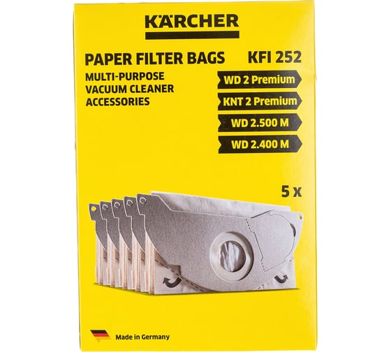 Изображение товара Комплект фильтров 5 шт. для пылесоса SE 3001 Karcher 6.904-143