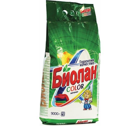 Изображение товара Стиральный порошок-автомат БИОЛАН Color 9 кг 606826