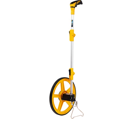 Изображение товара Измерительное колесо с механическим счетчиком DELI DL330112 300 мм, точность +/- 0.5, значение деления 0.1 мм, складная конструкция 104527