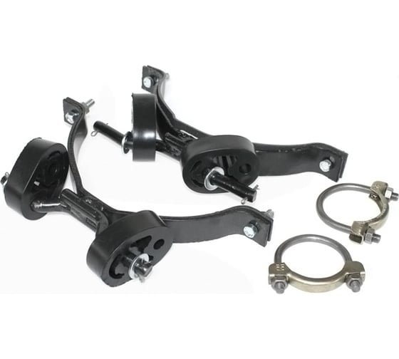 Изображение товара Ремкомплект крепления глушителя для а/м ГАЗ 3302-3221, 2705, 33023, 33027, с 2003 г (2 кронш, хомуты) Riginal RG3302-1203000