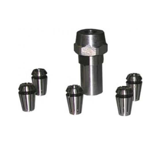 Изображение товара Патрон цанговый с цангами (1-6 мм) для сверлильного станка К-411 Энкор 23430
