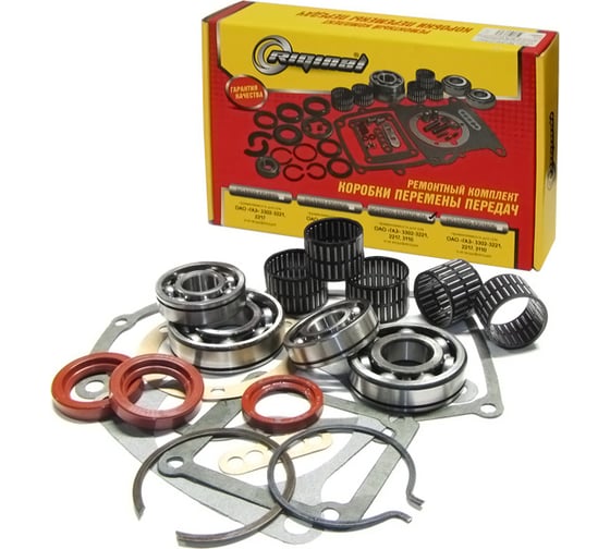 Изображение товара Ремкомплект подшипников и прокладок 5 ст. КПП для а/м ГАЗ 3110, 3302, 2705, 2217, 2752 (шариковые подш.) Riginal RG3102-90-1701805-01