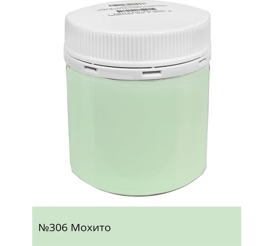 Изображение товара Краска акриловая интерьерная моющаяся Palizh №306 мохито 0,2 кг 11608063