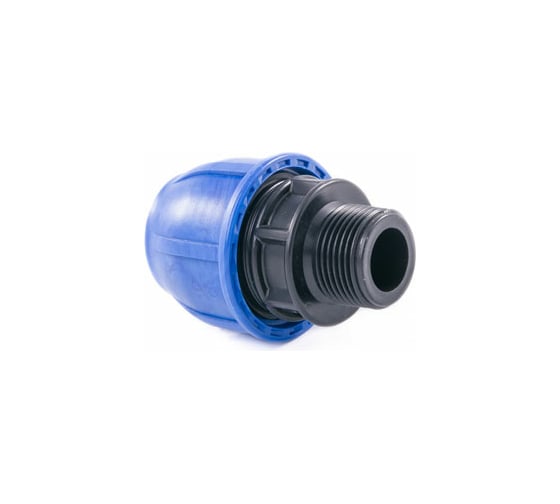 Изображение товара Муфта компрессионная наружная резьба PN10 d 75x2 1/2" для ПЭ труб RTP 28701